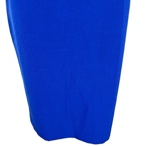 Evan Picone Black Label Womens Blue Cobalt Colorblock Sheath Career Dress sz 12 - Picture 5 of 16